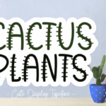 Cactus Plants Font - Featured Image