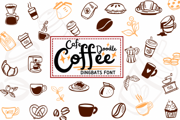 Cafe Coffee Doodle Font - Featured Image