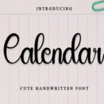Calendar Font - Featured Image