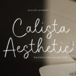 Calistha Aesthic Font - Featured Image