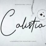 Calistia Font - Featured Image