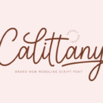 Calittany Font - Featured Image