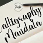 Calligraphy Mandala Font - Featured Image
