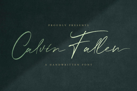 Calvin Fallen Font - Featured Image