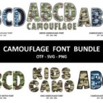 Camouflage Bundle Font - Featured Image