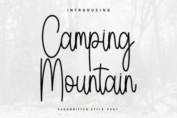 Camping Mountain Font - Featured Image