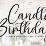 Candle Birthday Font - Featured Image