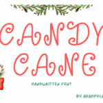 Candy Cane Font - Featured Image