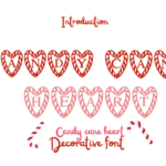 Candy Cane Heart Font - Featured Image