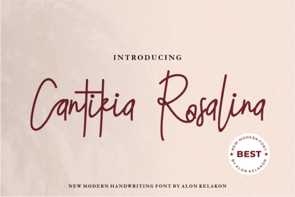Cantikia Rosalina Font - Featured Image