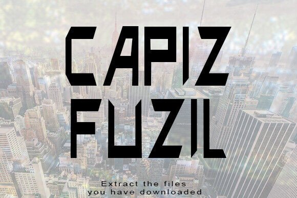 Capiz Fuzil Font - Featured Image