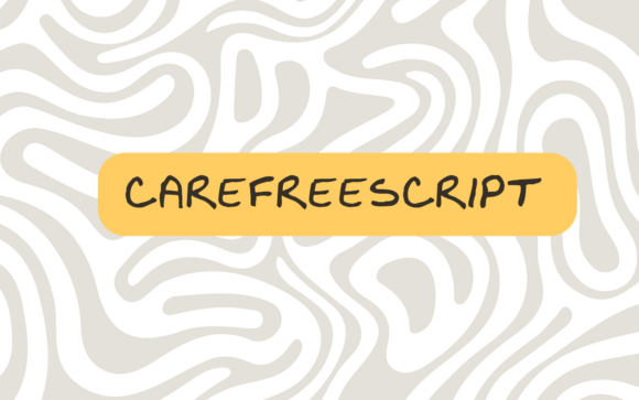 Carefree Script Font - Featured Image