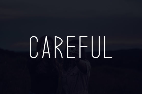 Careful Font - Featured Image