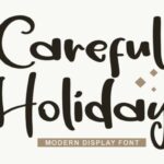 Careful Holiday Font - Featured Image