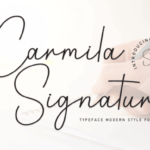 Carmila Signature Font - Featured Image