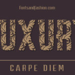 Carpe Diem Luxury Font - Featured Image