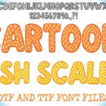 Cartoon Fish Scales Font - Featured Image