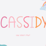 Cassidy Font - Featured Image