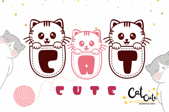 Cat Cute Font - Featured Image