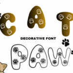 Cat Paw Font - Featured Image