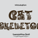 Cat Skeleton Font - Featured Image