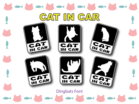 Cat in Car Font - Featured Image