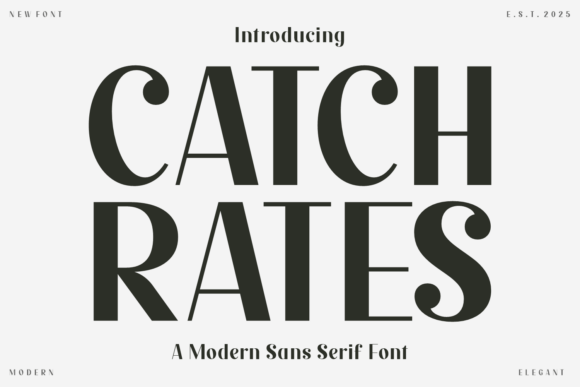 Catch Rates Font - Featured Image