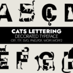 Cats Lettering Font - Featured Image