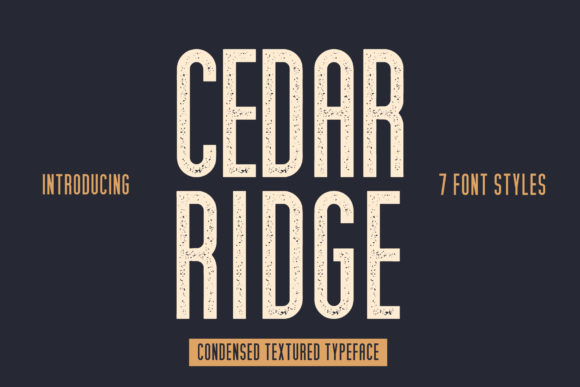 Cedar Ridge Font - Featured Image