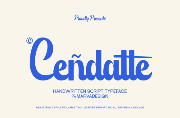 Cendatte Font - Featured Image