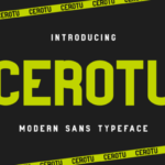 Cerotu Font - Featured Image