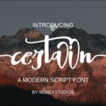 Certain Font - Featured Image