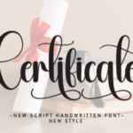 Certificate Font - Featured Image