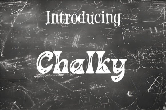 Chalky Font - Featured Image
