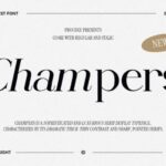 Champers Font - Featured Image