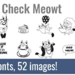 Check Meowt Dingbats Font - Featured Image