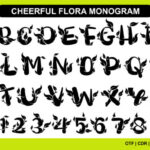 Cheerful Flora Monogram Font - Featured Image