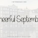 Cheerful September Font - Featured Image