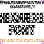 Chequered Font - Featured Image