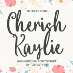 Cherish Kaylie Font - Featured Image
