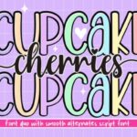 Cherries Cupcake Font - Featured Image
