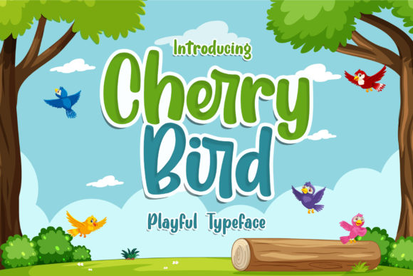 Cherry Bird Font - Featured Image