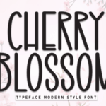 Cherry Blossom Font - Featured Image