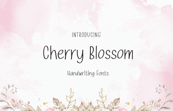 Cherry Blossom Font - Featured Image