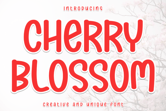 Cherry Blossom Font - Featured Image