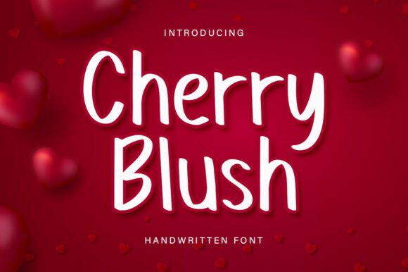 Cherry Blush Font - Featured Image