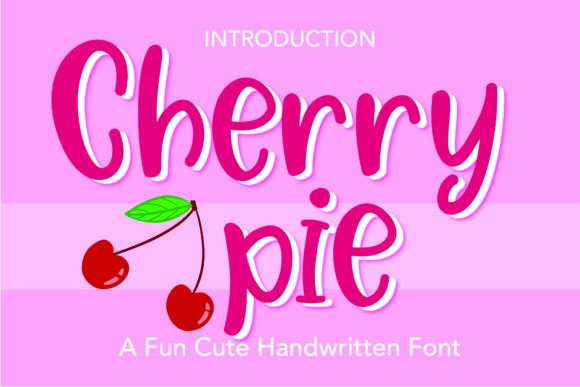 Cherry Pie Font - Featured Image