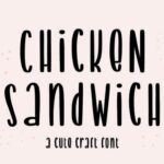Chicken Sandwich Font - Featured Image