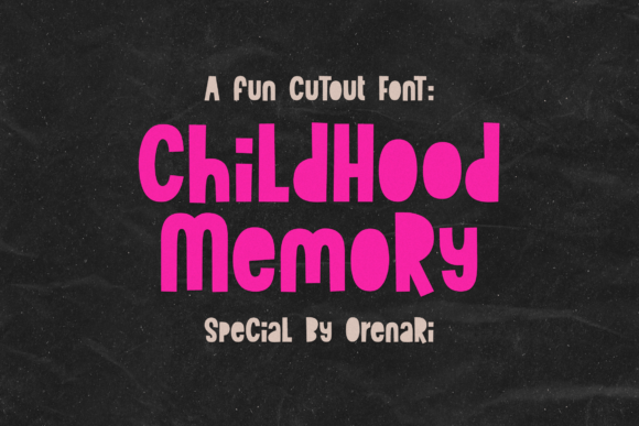 Childhood Memory Font - Featured Image