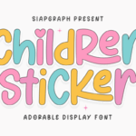 Children Sticker Font - Featured Image